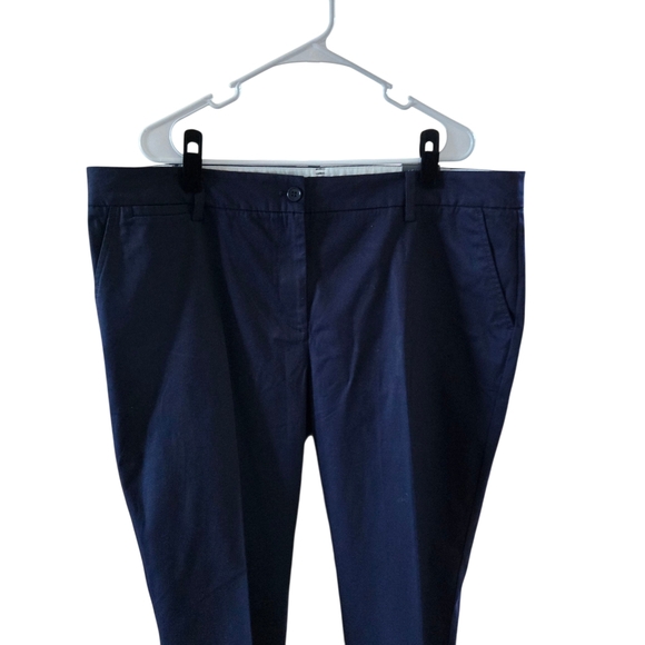 PLUS SIZE*****Talbots Women's Navy Straight Leg Pants - Picture 2 of 9